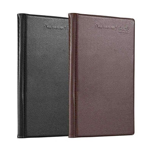 Planet Gates Brown PVC Leather Business Card Holder Journal Name Card Book Office Supplies Brown Black 180 Pieces