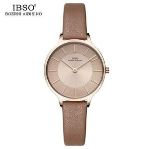 Planet Gates Brown Quartz Watch Women Genuine Leather Women Watches  Luxury Ladies Watch Montre Femme