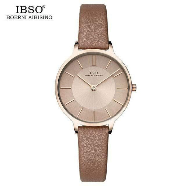 Planet Gates Brown Quartz Watch Women Genuine Leather Women Watches  Luxury Ladies Watch Montre Femme