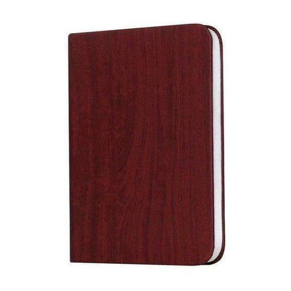 Planet Gates Brown Red Dropship USB Rechargeable LED Foldable Pages Wooden Book Shape Desk Lamp Nightlight Book Lights for Home Decor Warm White Light