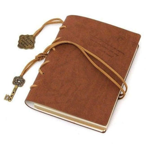 Planet Gates Brown Retro Vintage PU Leather Blank-Pages Journal Diary Notebook Sketchbook Gift Notebooks & Writing Pads Notebook