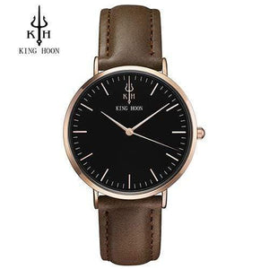 Planet Gates BROWN ROSE BLACK Women Watch Ladies Ultra Thin Stainless Steel Band Quartz Wristwatch Fashion Female Clock Relogio