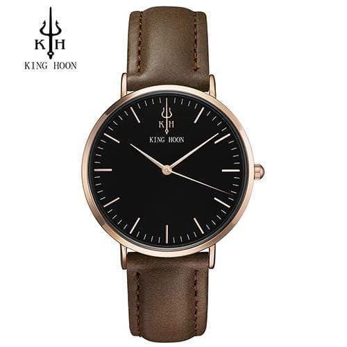 Planet Gates BROWN ROSE BLACK Women Watch Ladies Ultra Thin Stainless Steel Band Quartz Wristwatch Fashion Female Clock Relogio