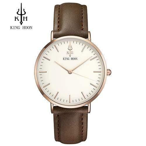 Planet Gates BROWN ROSE WHITE Women Watch Ladies Ultra Thin Stainless Steel Band Quartz Wristwatch Fashion Female Clock Relogio