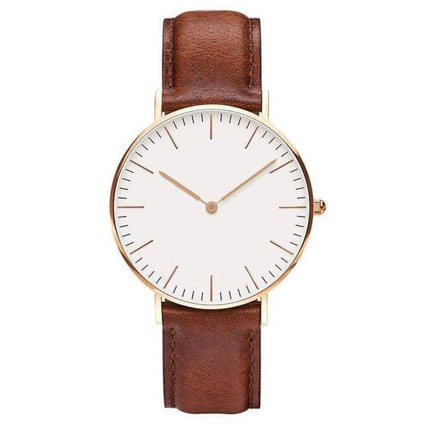 Planet Gates brown rose white Women Watches Ladies Clock 36mm Stainless Steel Female Quartz Wristwatches Relogio Feminino Zegarek Damski