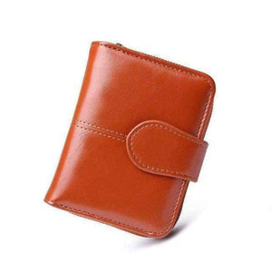 Planet Gates Brown S 2018 New Women Oil Wax Leather Wallet Female Purses Big Capacity Hasp Zipper Purse Ladies Long Wristlet Clutch Coin Card Holders