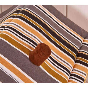 Planet Gates Brown / S Fashion Striped Removable Cover Mat Dog House Dog Beds For Small Medium Dogs Pet Products House Pet Beds for Cat