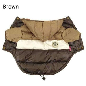 Planet Gates Brown / S Winter Pet Dog Clothes Warm Down Jacket Waterproof Coat S-XXL Hoodies for Chihuahua Small Medium Dogs Puppy PETASIA