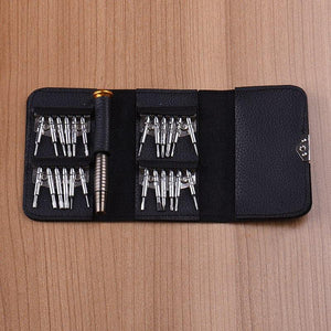 Planet Gates Brown Screwdriver Set 25 in 1 Electronic Torx Screwdriver Opening Repair Tools Kit for iPhone Camera Watch Tablet PC