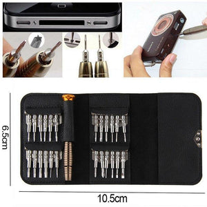 Planet Gates Brown Screwdriver Set 25 in 1 Electronic Torx Screwdriver Opening Repair Tools Kit for iPhone Camera Watch Tablet PC