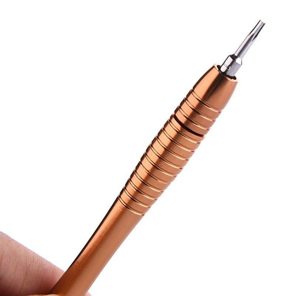 Planet Gates Brown Screwdriver Set 25 in 1 Electronic Torx Screwdriver Opening Repair Tools Kit for iPhone Camera Watch Tablet PC