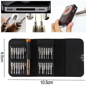 Planet Gates Brown Screwdriver Set 25 in 1 Electronic Torx Screwdriver Opening Repair Tools Kit for iPhone Camera Watch Tablet PC