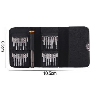 Planet Gates Brown Screwdriver Set 25 in 1 Electronic Torx Screwdriver Opening Repair Tools Kit for iPhone Camera Watch Tablet PC
