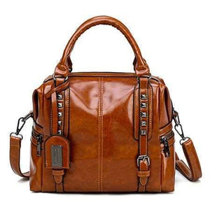 Oil Wax Leather Retro Style Handbag Luxury Handbags Women Bags Designer Mochilas