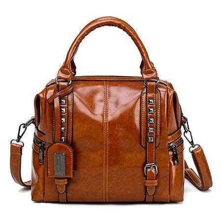 Oil Wax Leather Retro Style Handbag Luxury Handbags Women Bags Designer Mochilas