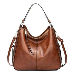 Women Leather Handbags Vintage Casual Tote Bags Female Designer Brand Crossbody Shoulder Bag