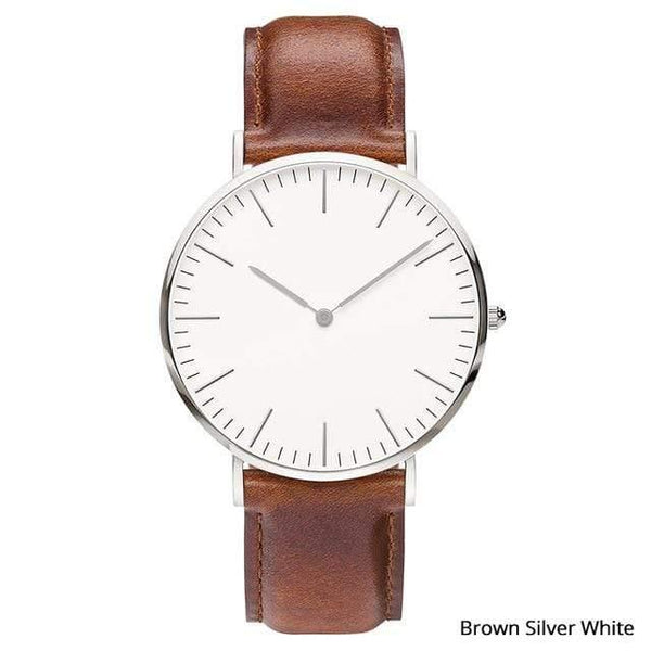 Planet Gates Brown silver white Mens Stainless Steel Bracelet Quartz Watch Fashion Rose Gold Silver Man Watch Style Men Dress Watch 40mm