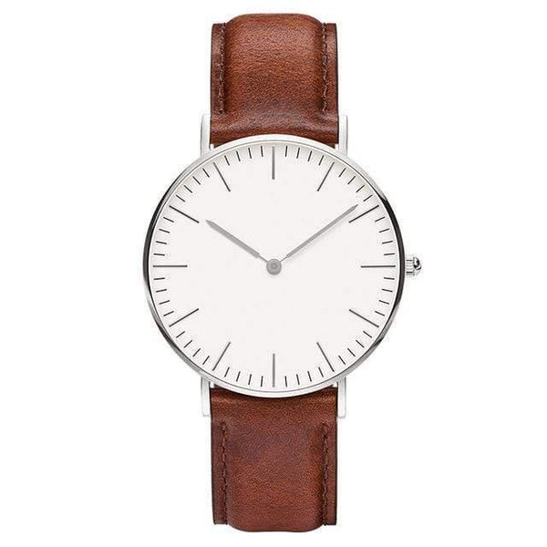 Planet Gates brown silver white Women Watches Ladies Clock 36mm Stainless Steel Female Quartz Wristwatches Relogio Feminino Zegarek Damski