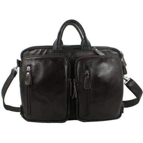 Planet Gates Brown Size L Fashion Multi-Function Full Grain Genuine Leather Travel Bag Men's Leather Luggage Travel Bag Duffle Bag Large Tote Weekend Bag