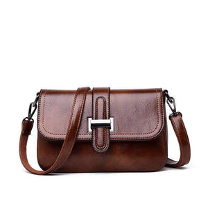 Vintage Women Flap Fashion Casual Real Leather Shoulder Bags Lady Crossbody Messenger Bag Elegant