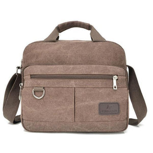 Planet Gates Brown Vintage Canvas Briefcase Men Laptop Suitcase Travel Handbag Men Business Bags Male Messenger Bags Shoulder Bags KS1012
