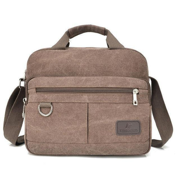 Planet Gates Brown Vintage Canvas Briefcase Men Laptop Suitcase Travel Handbag Men Business Bags Male Messenger Bags Shoulder Bags KS1012