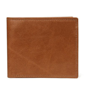 Planet Gates Brown Wallet Cow Leather Men Wallets with Coin Pocket Vintage Male Purse Function Brown Genuine Leather Men Wallet with Card Holders