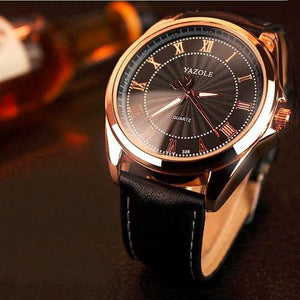 Planet Gates Brown Watches Men Watch Famous Roman Number Male Luminous Cheap PU Leather Clock Sports Wrist Watch Quartz-Watch