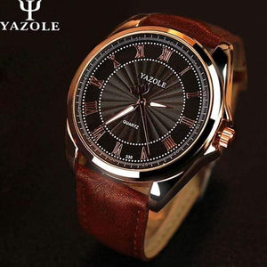 Planet Gates Brown Watches Men Watch Famous Roman Number Male Luminous Cheap PU Leather Clock Sports Wrist Watch Quartz-Watch