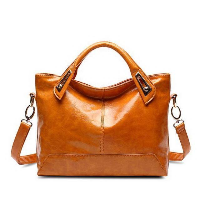 Planet Gates Women Oil Wax Leather Designer Handbags High Quality Shoulder Bags Ladies Handbags Fashion brand PU leather women bags WLHB1398