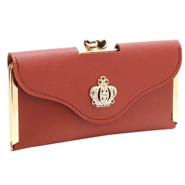 Planet Gates Women's Fashion Leather Wallet Women's Handbag Women's Long Wallets Clutch Money Bag Ladies' Card Holder A30