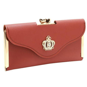 Planet Gates Brown Women's Fashion Leather Wallet Women's Handbag Women's Long Wallets Clutch Money Bag Ladies' Card Holder A30