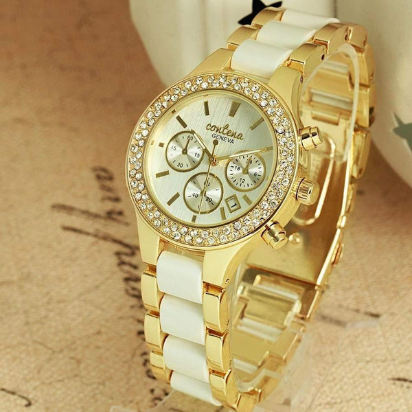 Planet Gates Brown Women's Watches Top Brand Luxury Rhinestone Watch Women Watches Calendar Ladies Watch Clock reloj mujer relogio feminino