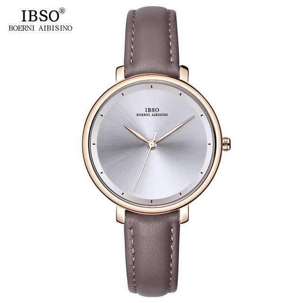 Planet Gates Brown Women Watches Red Genuine Leather Strap Ladies Quartz Watch Women Waterproof Montre Femme
