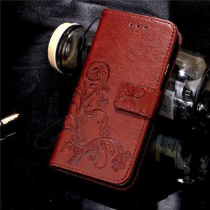 Planet Gates Brown / X3 / Case & Strap Luxury Leather Phone Case For Doogee X3 / X5 Max  X5 Max Pro / F5 / X6 X6 Pro Back Cover Flip Shell Wallet Stand