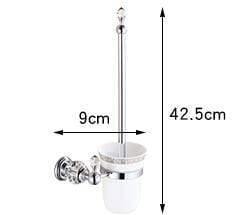 Planet Gates brush holder Solid Brass Chrome Finish Bathroom Accessories Set,Robe Hook,Paper Holder,Towel Bar,Soap Basket,bathroom Sets,