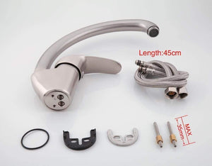 Planet Gates Brushed Nickel Kitchen Faucet Sink Mixer Tap Swivel Spout Two colors F4121&F4121-5