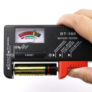 Planet Gates BT-168 AA/AAA/C/D/9V/1.5V batteries Universal Button Cell Battery Colour Coded Meter Indicate Volt Tester Checker BT168 Power