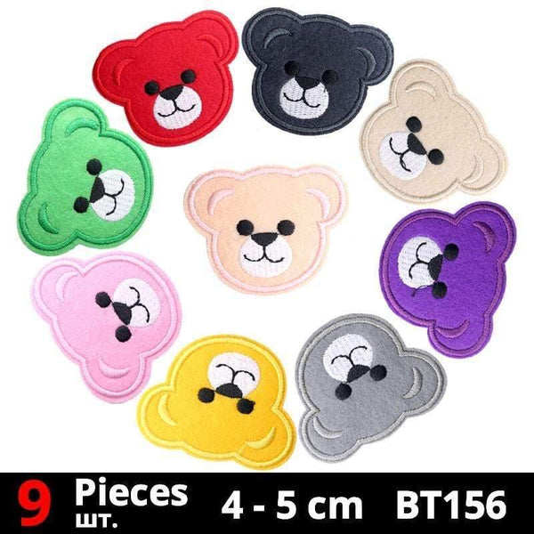 Planet Gates BT156-set Cute Anime Cartoon Children Iron On Patches For Clothing Sticker Sew On Embroidery Patch On Clothes Applique Stripes Mix Lot