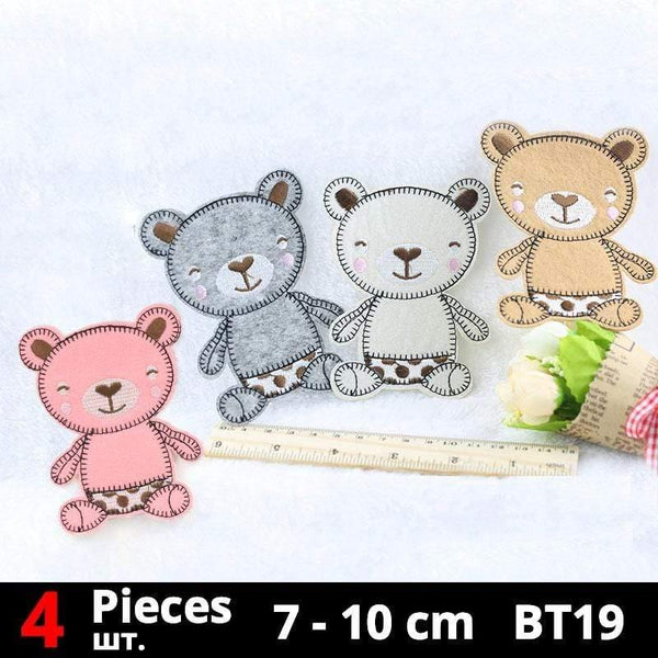 Planet Gates BT19-set Cute Anime Cartoon Children Iron On Patches For Clothing Sticker Sew On Embroidery Patch On Clothes Applique Stripes Mix Lot