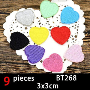 Planet Gates BT268-set Cute Anime Cartoon Children Iron On Patches For Clothing Sticker Sew On Embroidery Patch On Clothes Applique Stripes Mix Lot