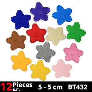 Planet Gates BT432-set Cute Anime Cartoon Children Iron On Patches For Clothing Sticker Sew On Embroidery Patch On Clothes Applique Stripes Mix Lot