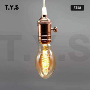Planet Gates BT58 Spirálová / 220V Ampule Vintage Edison Žárovka E27 40W 220V ST64 G95 Retro Skleněná Žárovka Dekorační Lampa Žárovky Pro Bytové Dekorace
