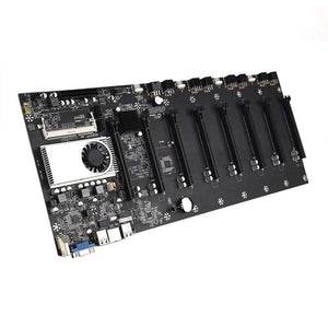 Planet Gates BTC-T37 Mining Motherboard VGA 8PCIE 16X 8GPU Video Card Support 1066/1333/1600MHz DDR3/DDR3L BTC-T37 Mining Motherboard