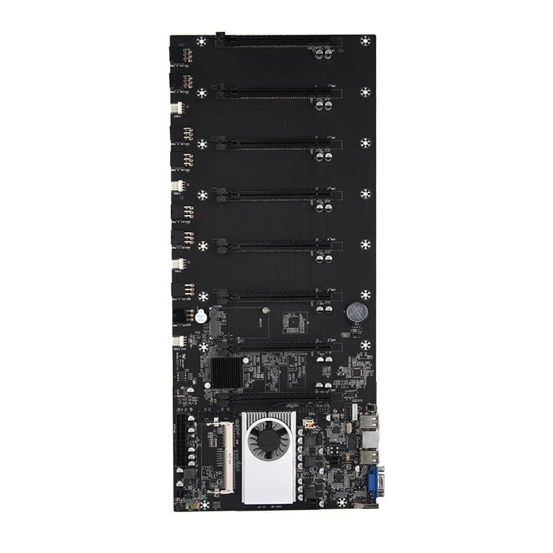 Planet Gates BTC-T37 Mining Motherboard VGA 8PCIE 16X 8GPU Video Card Support 1066/1333/1600MHz DDR3/DDR3L BTC-T37 Mining Motherboard