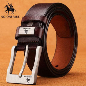Buckle Men Belt High Quality Cow Genuine Leather Luxury Strap Male Belts For Men New Fashion Classice Vintage Pin