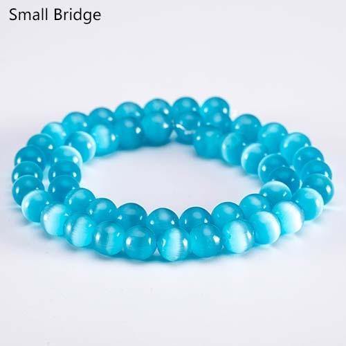 Planet Gates bule P406 / 4MM 50pcs 4 6 8 10Mm Mix Color Round Glass Strand Beads For Jewelry Making Diy Bracelets Perles Loose Smooth Natural Opal Beads Wholesale