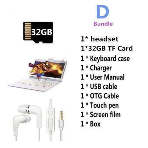 Planet Gates Bundle 4 / 4GLTEversion-Silvery 10.1 inch 3G/4G LTE tablet pc Android 7.0 Octa Core 4GB+64GB 1920*1200 IPS Smart tablets pcs Dual SIM WIFI FM Bluetooth Tablets
