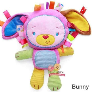 Planet Gates Bunny Kids Plush Baby Rattle Stuffed Animal Cat Developing Educational Learning Toys Gift for Toddler Children 0-12 month