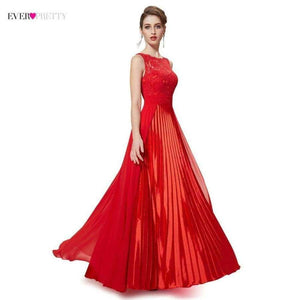 Planet Gates Burgundy / 4 / China Bridesmaid Dresses Ever-Pretty EP08352 Women's Cheap Sleeveless A-line Long Modest Elegant Party Dress with Appliques